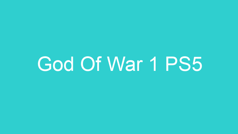 God Of War 1 PS5