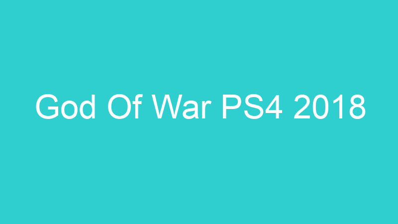 God Of War PS4 2018