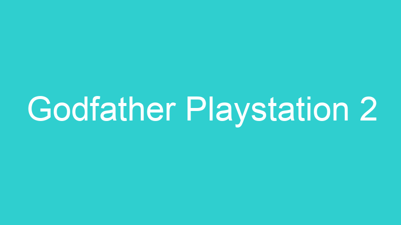 Godfather Playstation 2