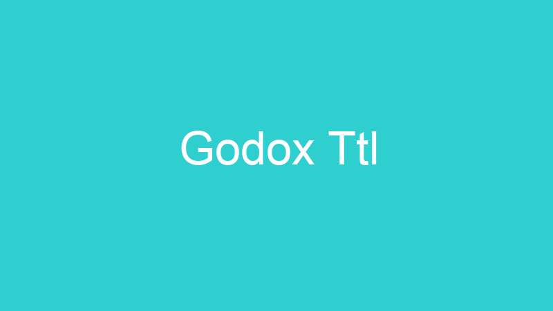 Godox Ttl