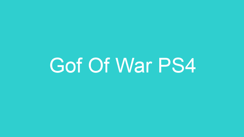 Gof Of War PS4