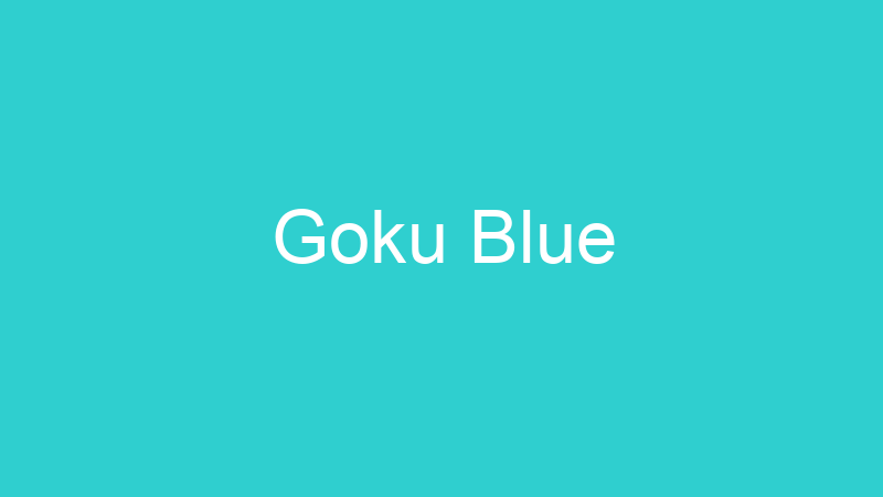 Goku Blue