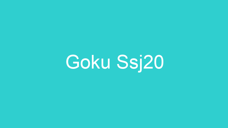 Goku Ssj20