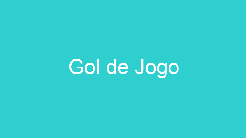Gol de Jogo