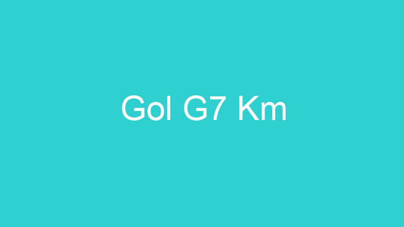 Gol G7 Km