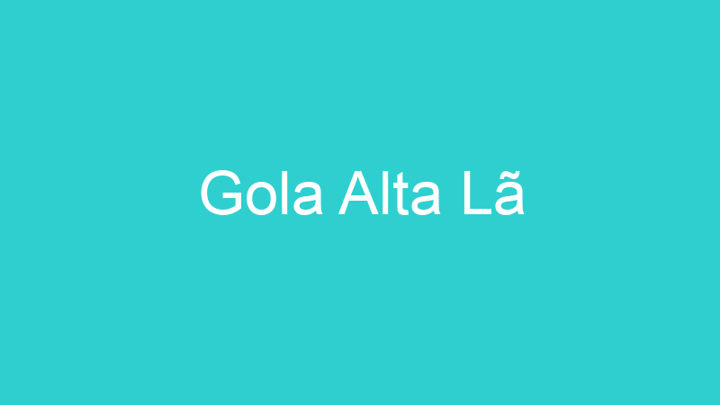 Gola Alta Lã