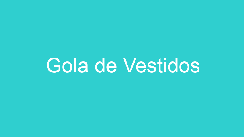 Gola de Vestidos