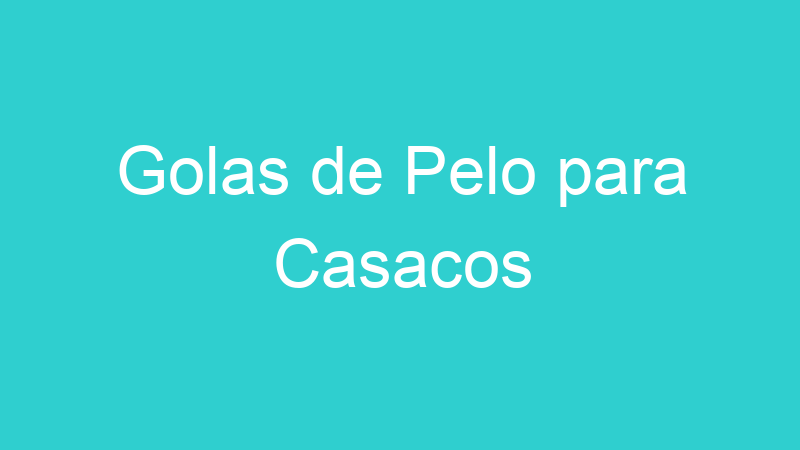 Golas de Pelo para Casacos