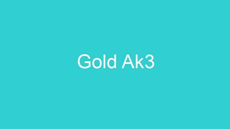 Gold Ak3