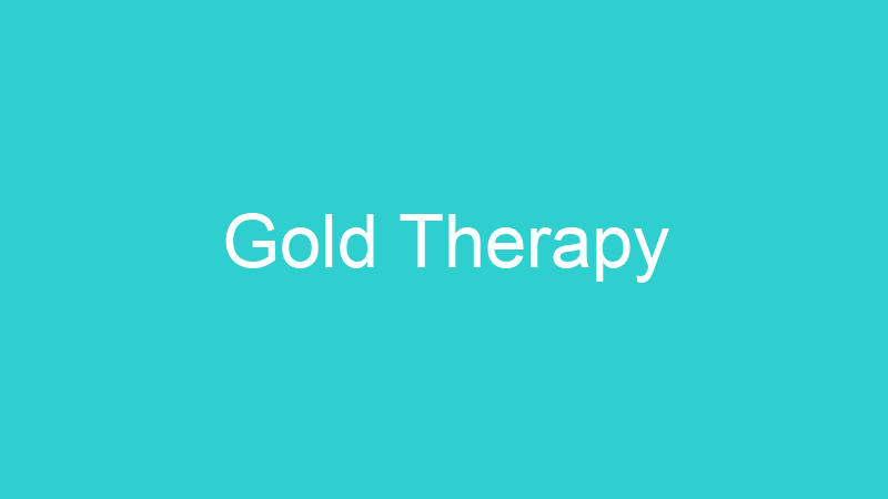 Gold Therapy