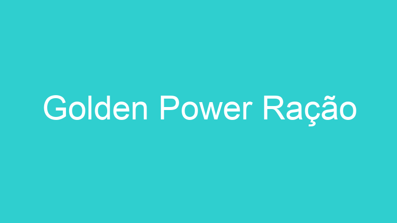 Golden Power Ração