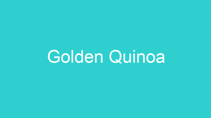 Golden Quinoa