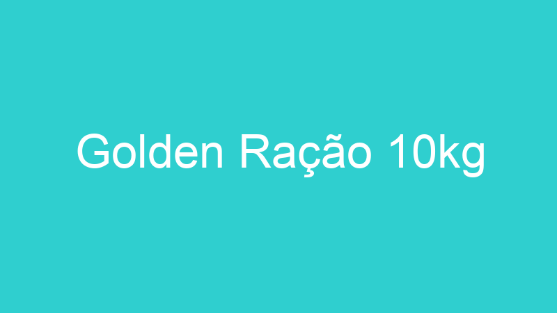 Golden Ração 10kg