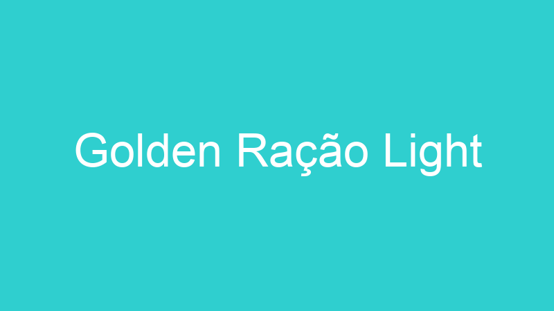 Golden Ração Light