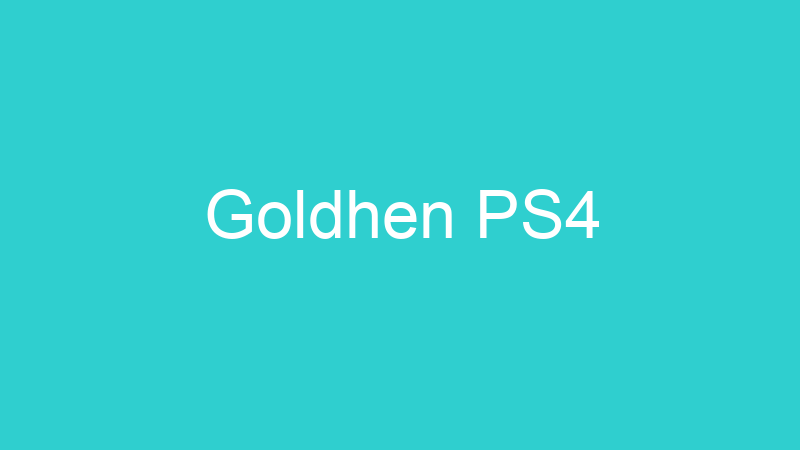 Goldhen PS4