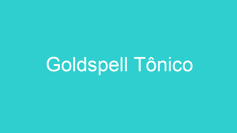 Goldspell Tônico