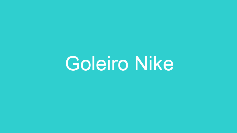 Goleiro Nike
