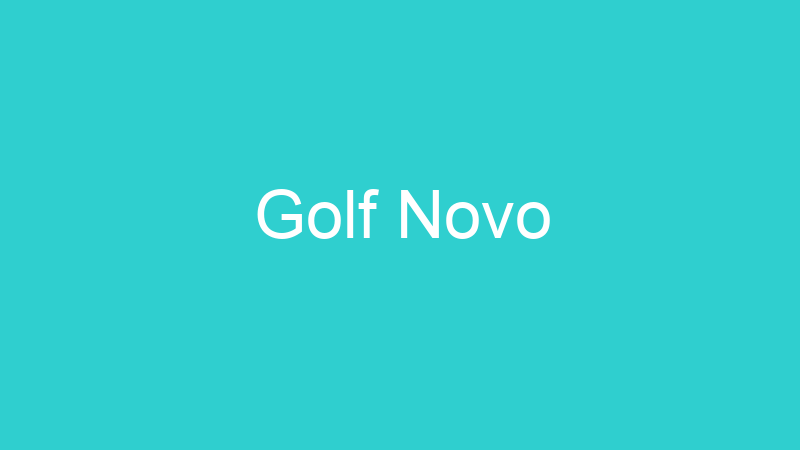 Golf Novo