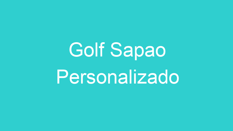 Golf Sapao Personalizado