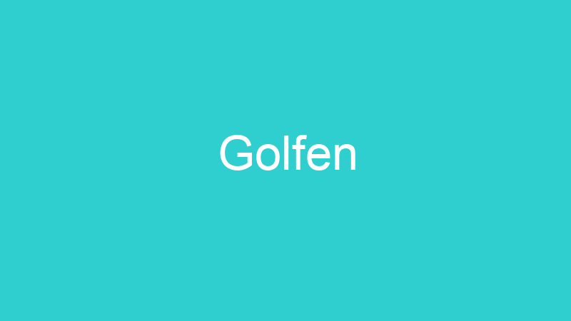 Golfen
