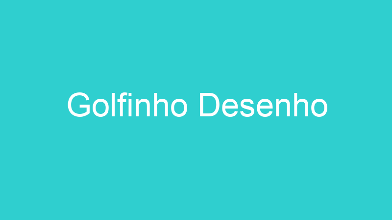Golfinho Desenho