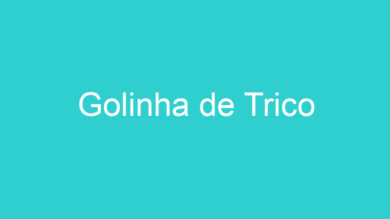 Golinha de Trico