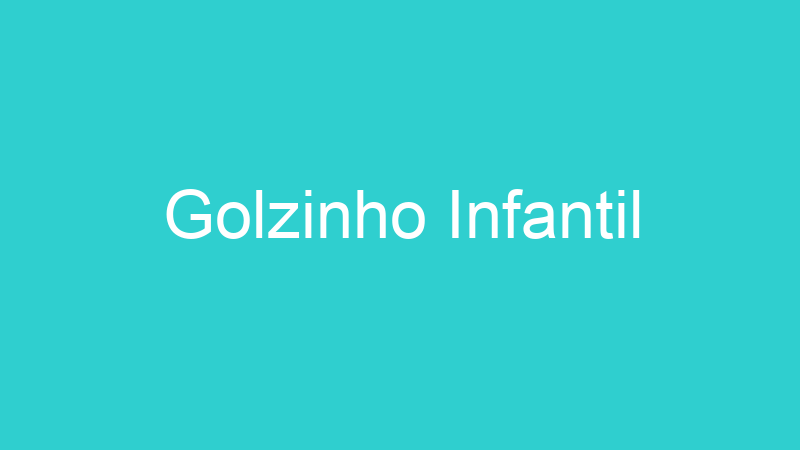 Golzinho Infantil