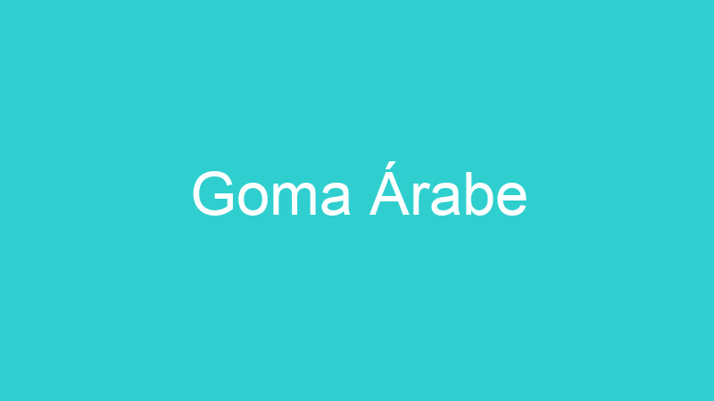 Goma Árabe