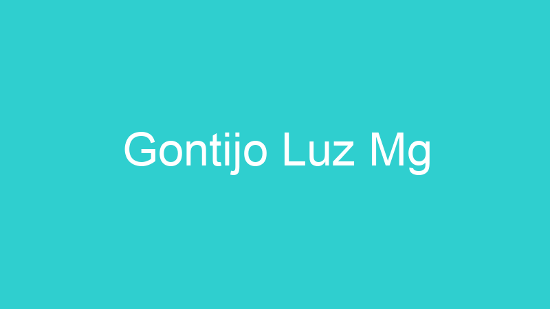 Gontijo Luz Mg