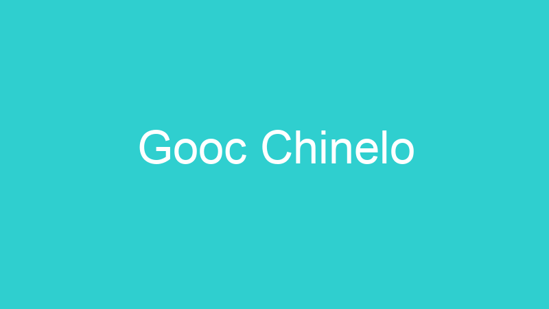 Gooc Chinelo
