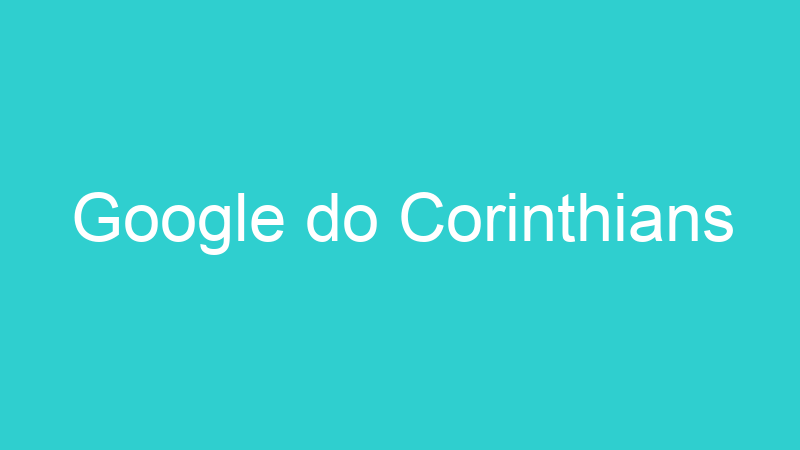Google do Corinthians