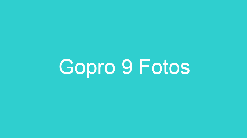 Gopro 9 Fotos