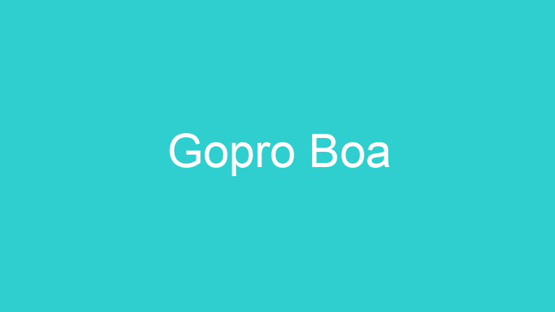 Gopro Boa