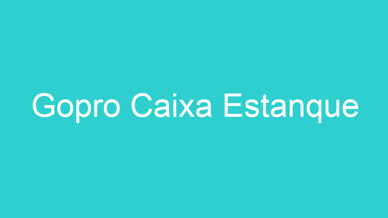 Gopro Caixa Estanque
