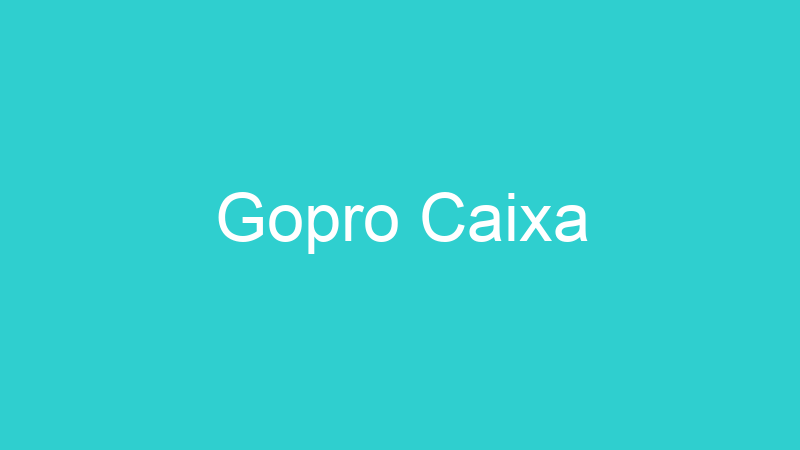 Gopro Caixa