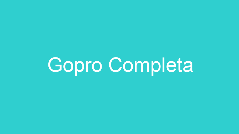 Gopro Completa
