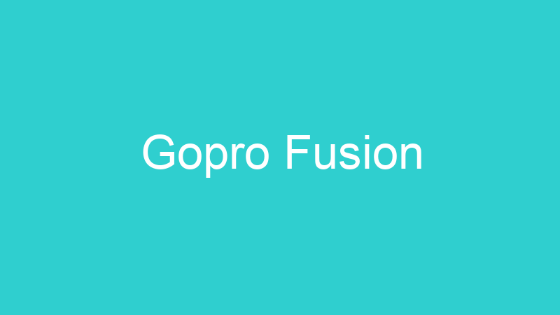 Gopro Fusion