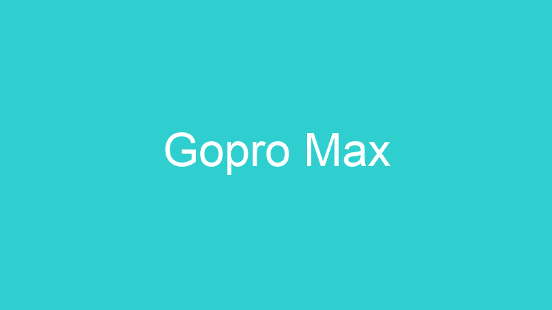 Gopro Max