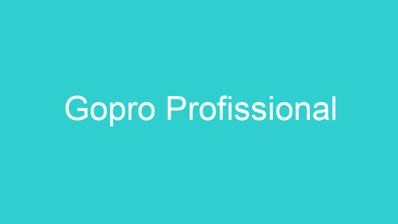 Gopro Profissional