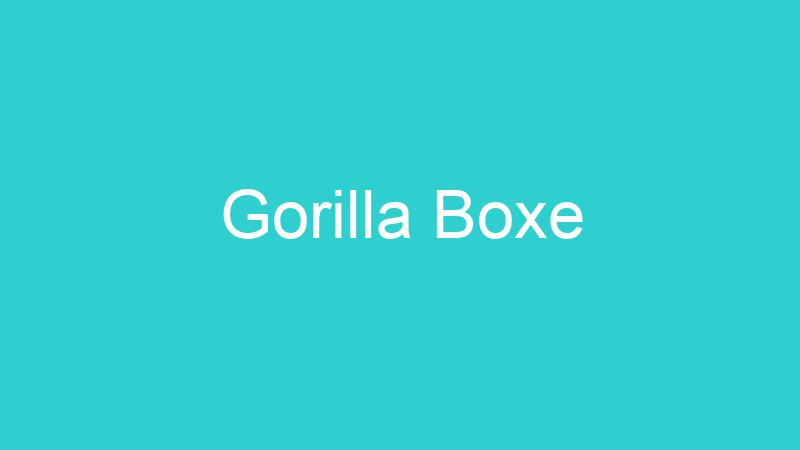 Gorilla Boxe
