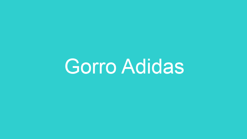Gorro Adidas