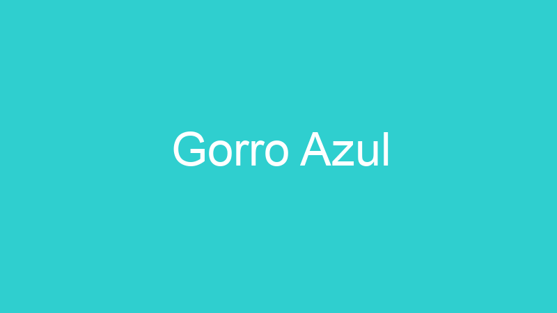 Gorro Azul