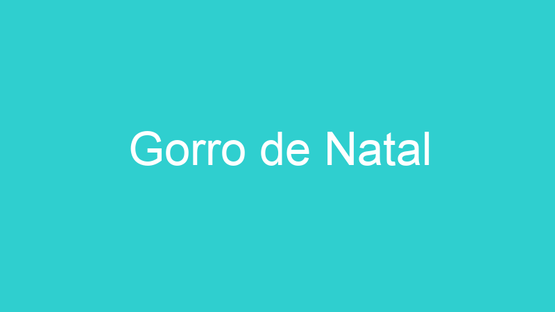 Gorro de Natal