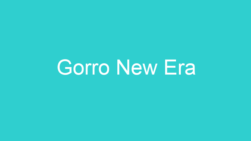 Gorro New Era