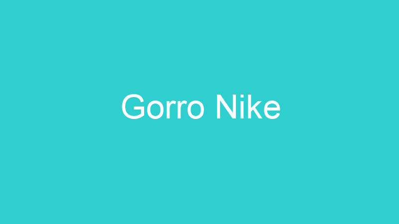 Gorro Nike