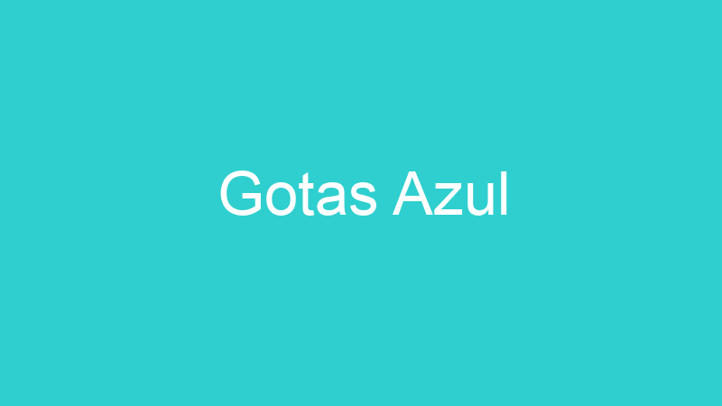 Gotas Azul