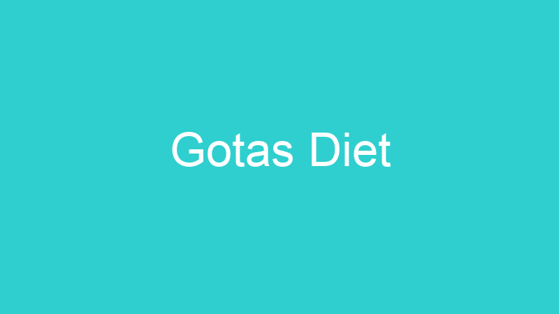Gotas Diet