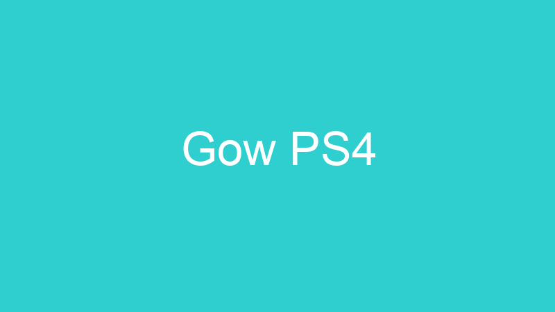 Gow PS4