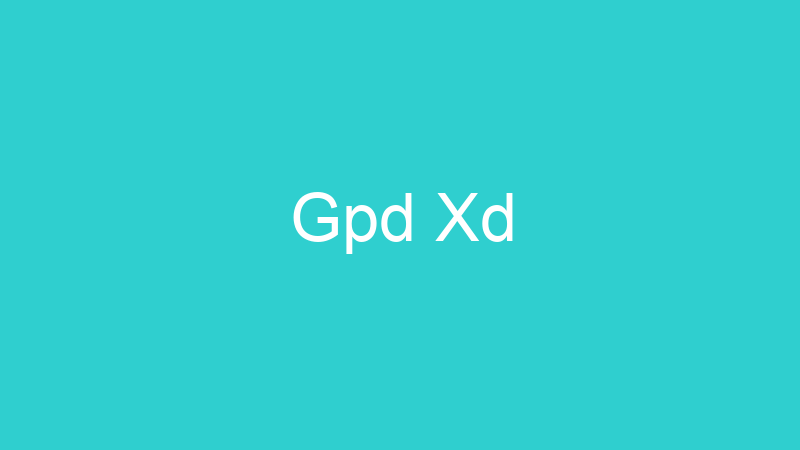 Gpd Xd