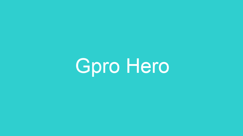 Gpro Hero